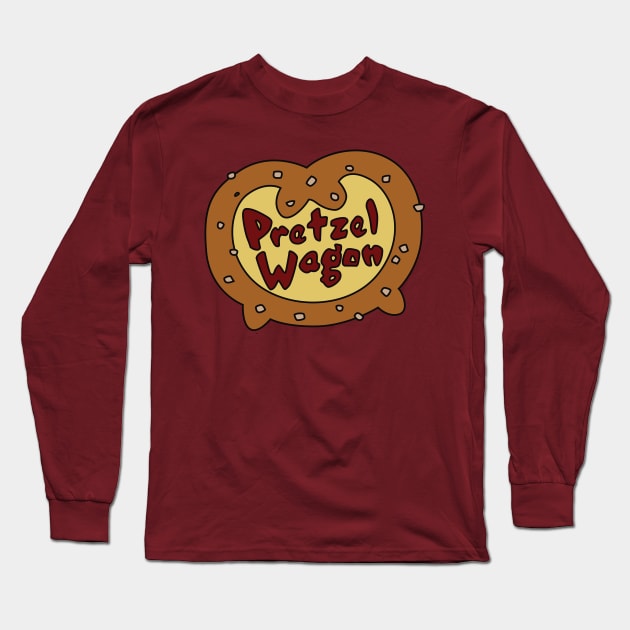 Pretzel Wagon Logo Long Sleeve T-Shirt by saintpetty